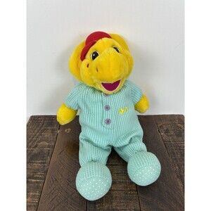 Vintage Lyons Barney BJ Pajamas Plush Stuffed Animal Toy 15"
